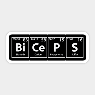 Biceps (Bi-Ce-P-S) Periodic Elements Spelling Sticker